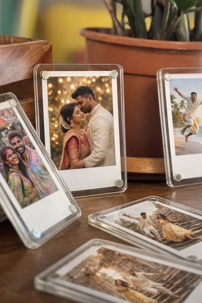 Polaroid Acrylic Fridge Magnet Photo Frame