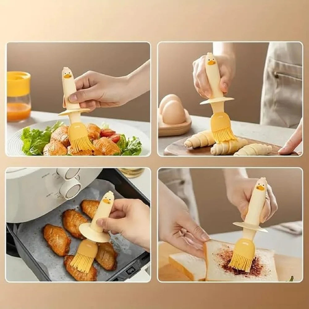 2-in-1 Oil Dispenser with Silicone Brush | Mess-Free Cooking & Baking Tool