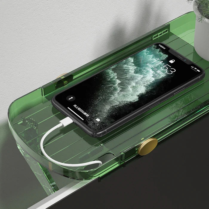 Space Saver Monitor Top Shelf – Adjustable Screen Storage Organizer for TV & Computer