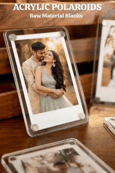 Polaroid Acrylic Fridge Magnet Photo Frame